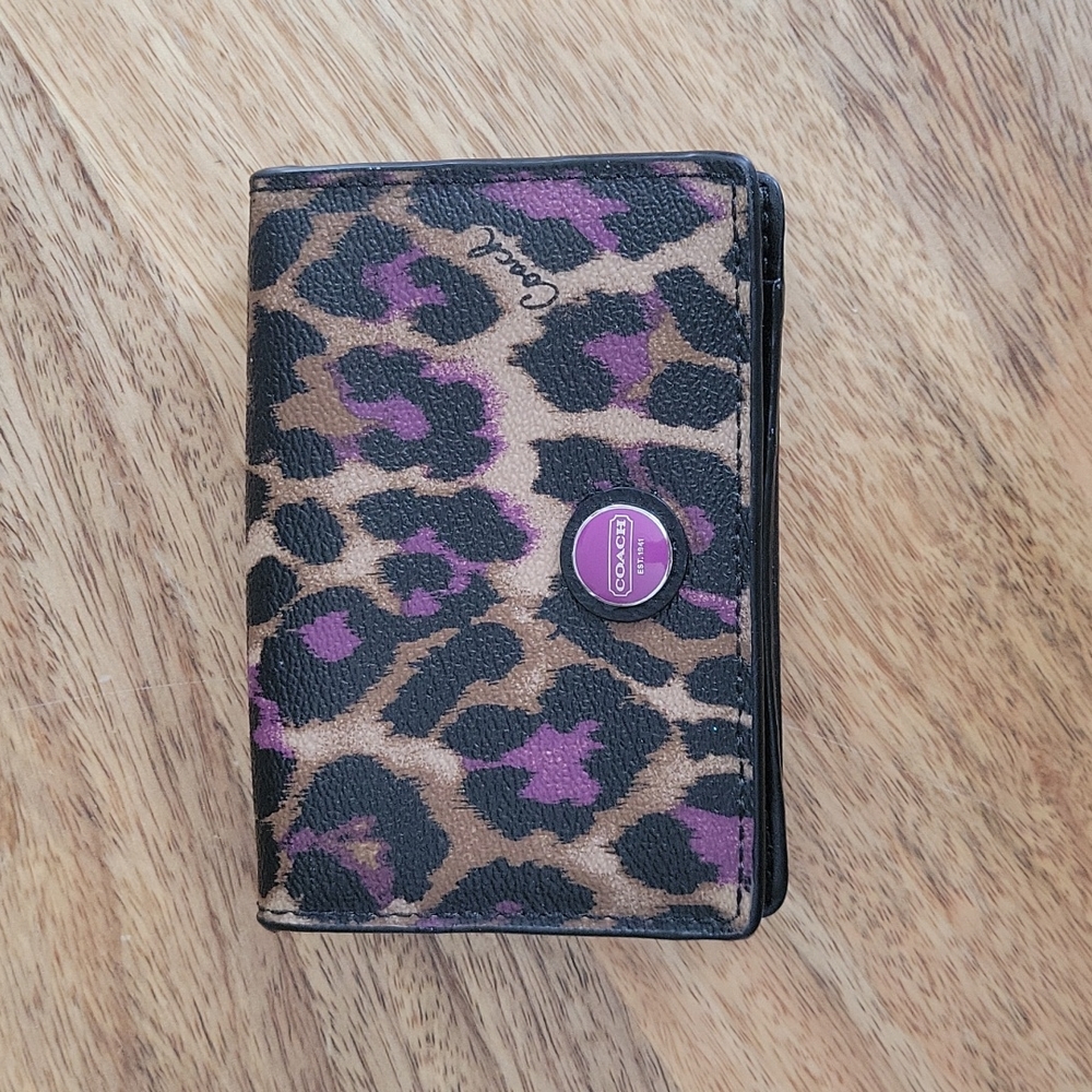 Leopard Coach wallet